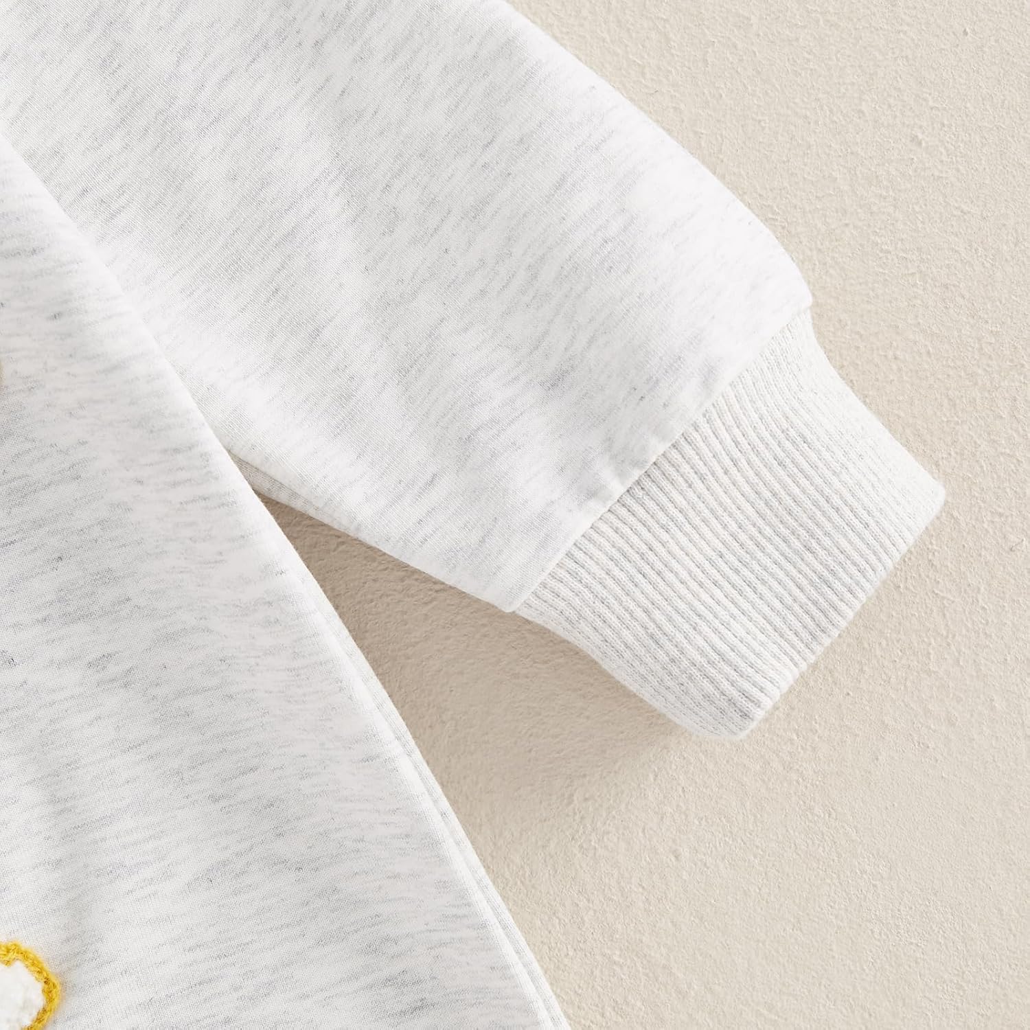 FOMOYUU Newborn Baby Boy Clothes Waffle Letter Embroider Long Sleeve Romper Pullover Tops and Pants Sets Fall Winter Outfits - Image 7