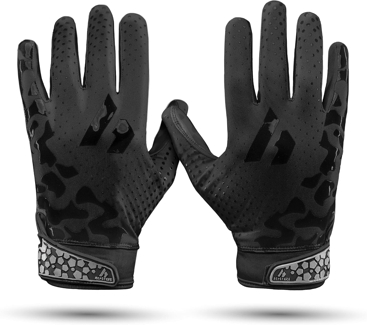 JRPG1 Football Gloves - Tacky Sticky Grip Receiver Gloves for Men, Youth, Boys & Kids - Pro Elite Wide Receiver Gear for Game Day, Training, Practice, High School & College Football