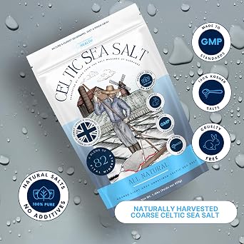 Celtic Sea Salt, Unrefined Light Grey Coarse Salt, Hand-Harvested, 650g