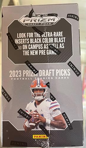 Miniatura 3 de Prizm Draft Picks, caja de lanzador de fútbol, 6 paquetes por caja y 5 tarjetas por paquete selladas de fábrica