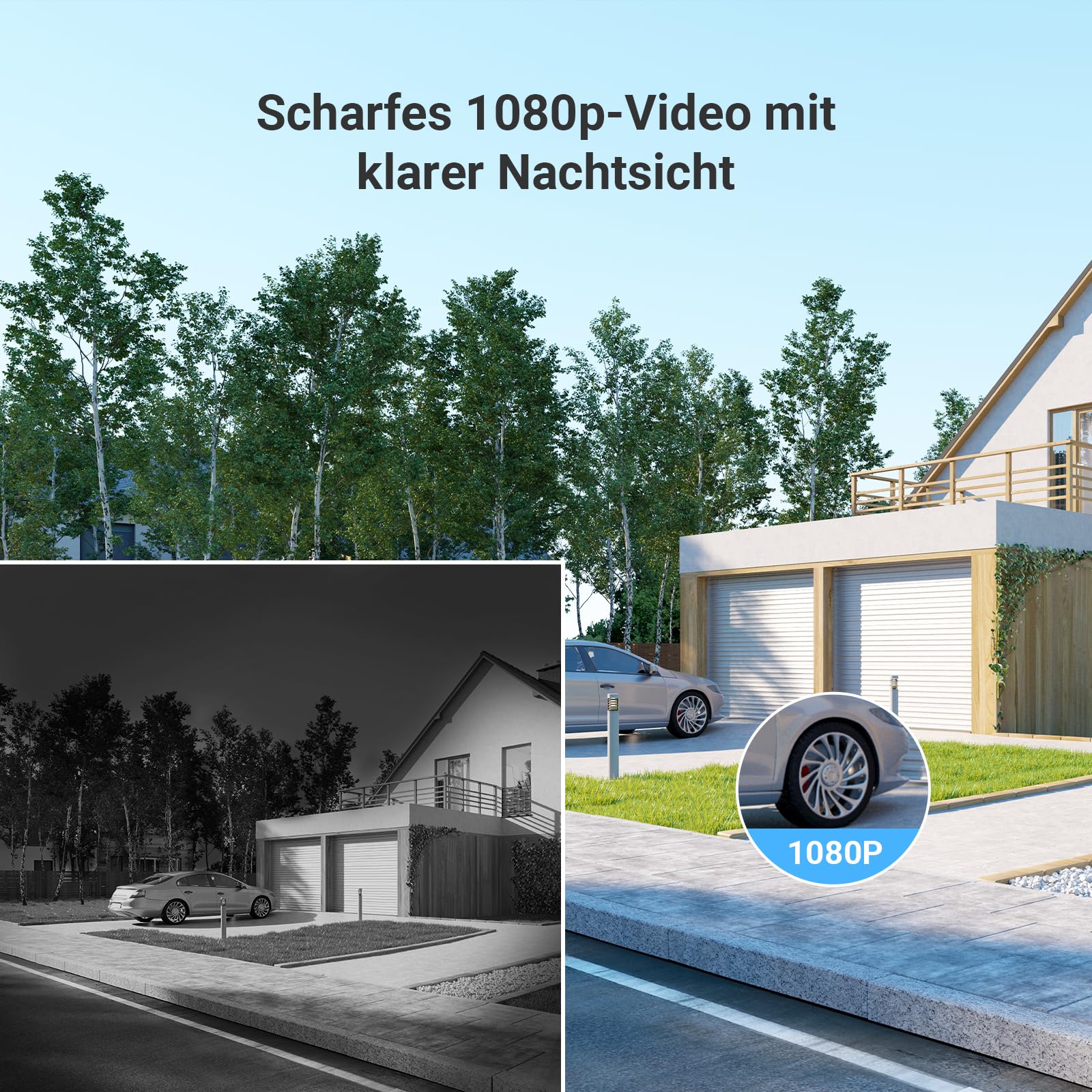 EZVIZ Video-Türsprechanlage, WiFi Türklingel mit 7" Farb-Touchscreen, 1080p Nachtsicht und Zwei-Wege-Audio, Gegensprechanlage mit Fernentriegelung, Dualband-WLAN, schlankes Design, CP5
