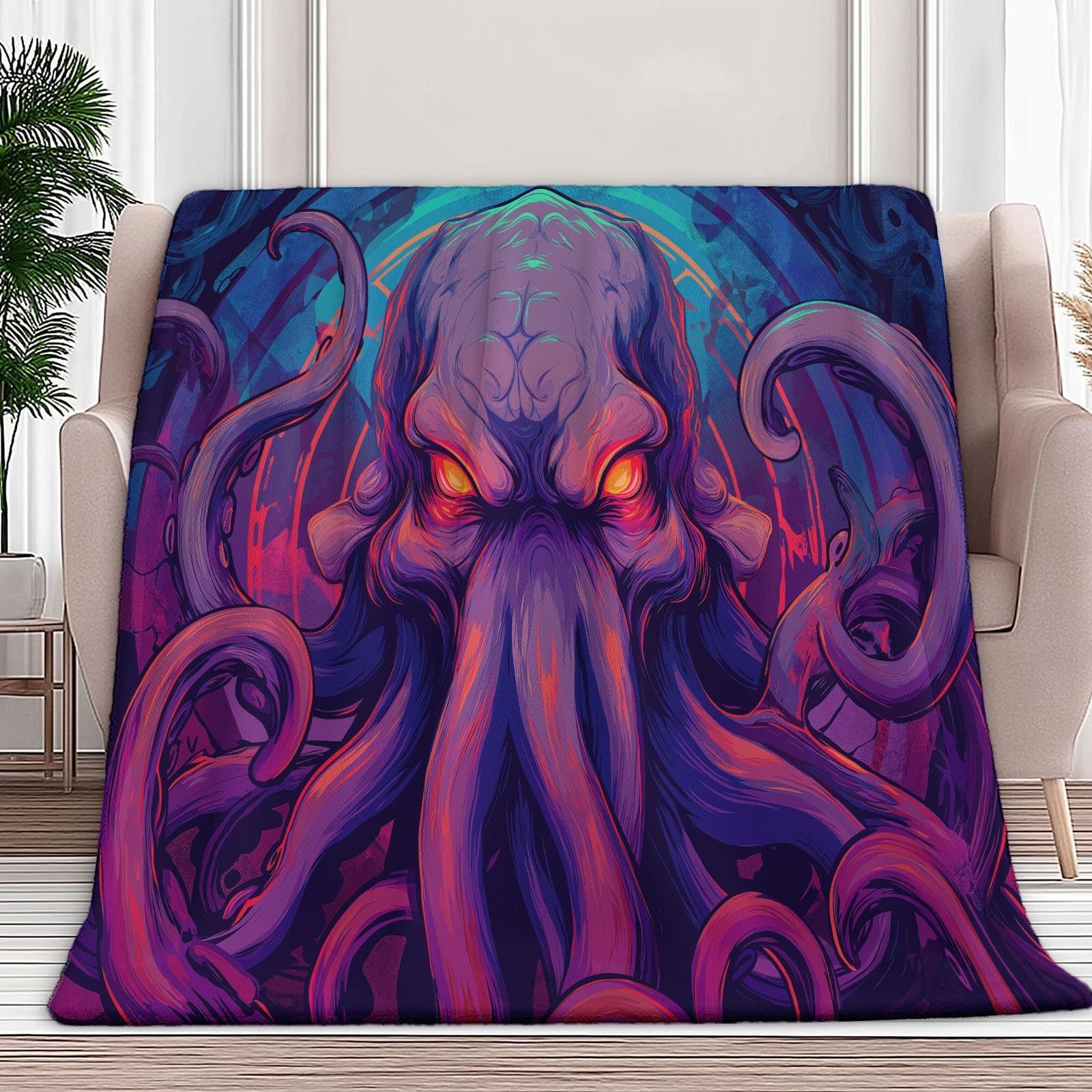 Couverture polaire en flanelle violette 180x200 cm pour lit et canapé