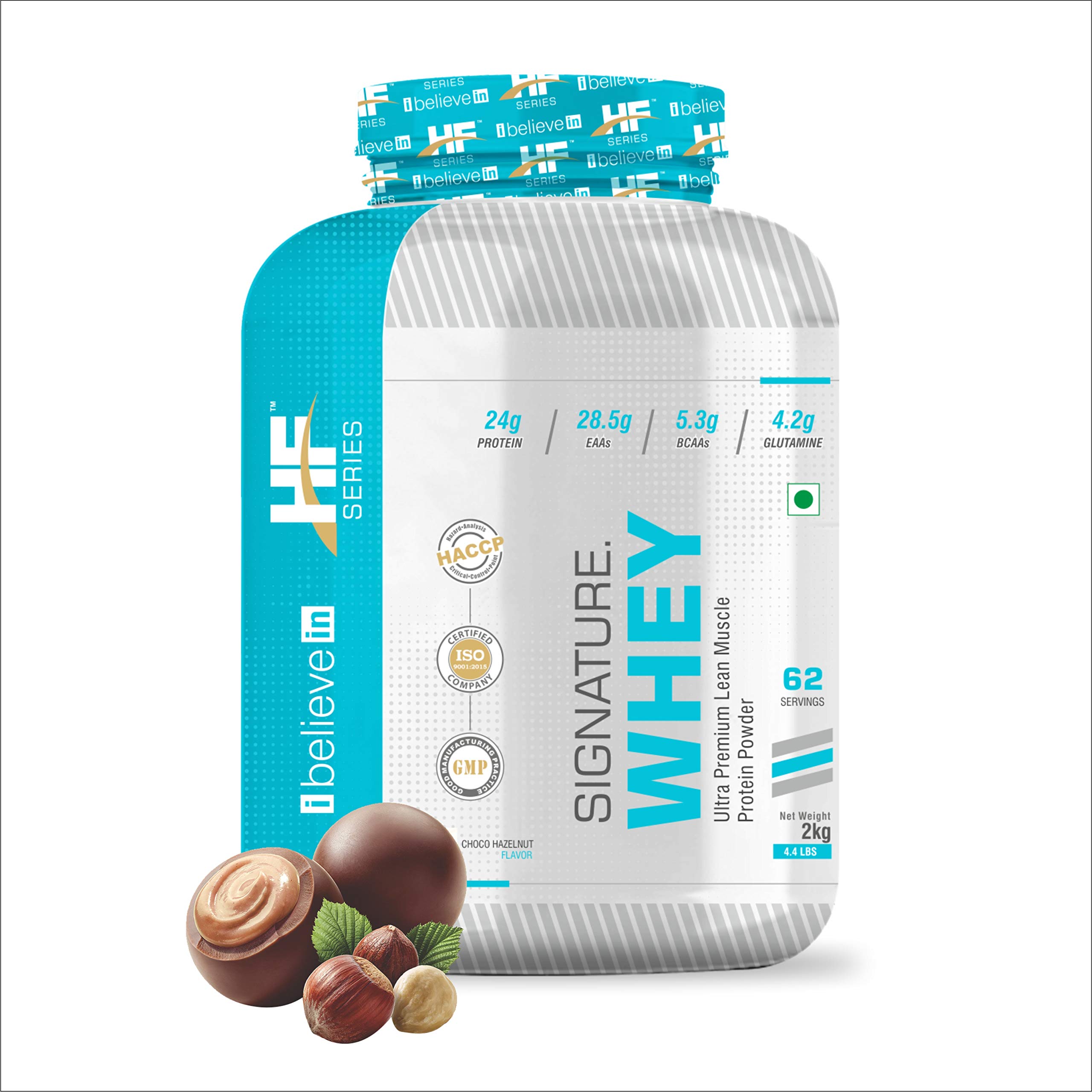 Buy HF Series Signature Whey Protein Powder with 24G Protein,5G BCAAs