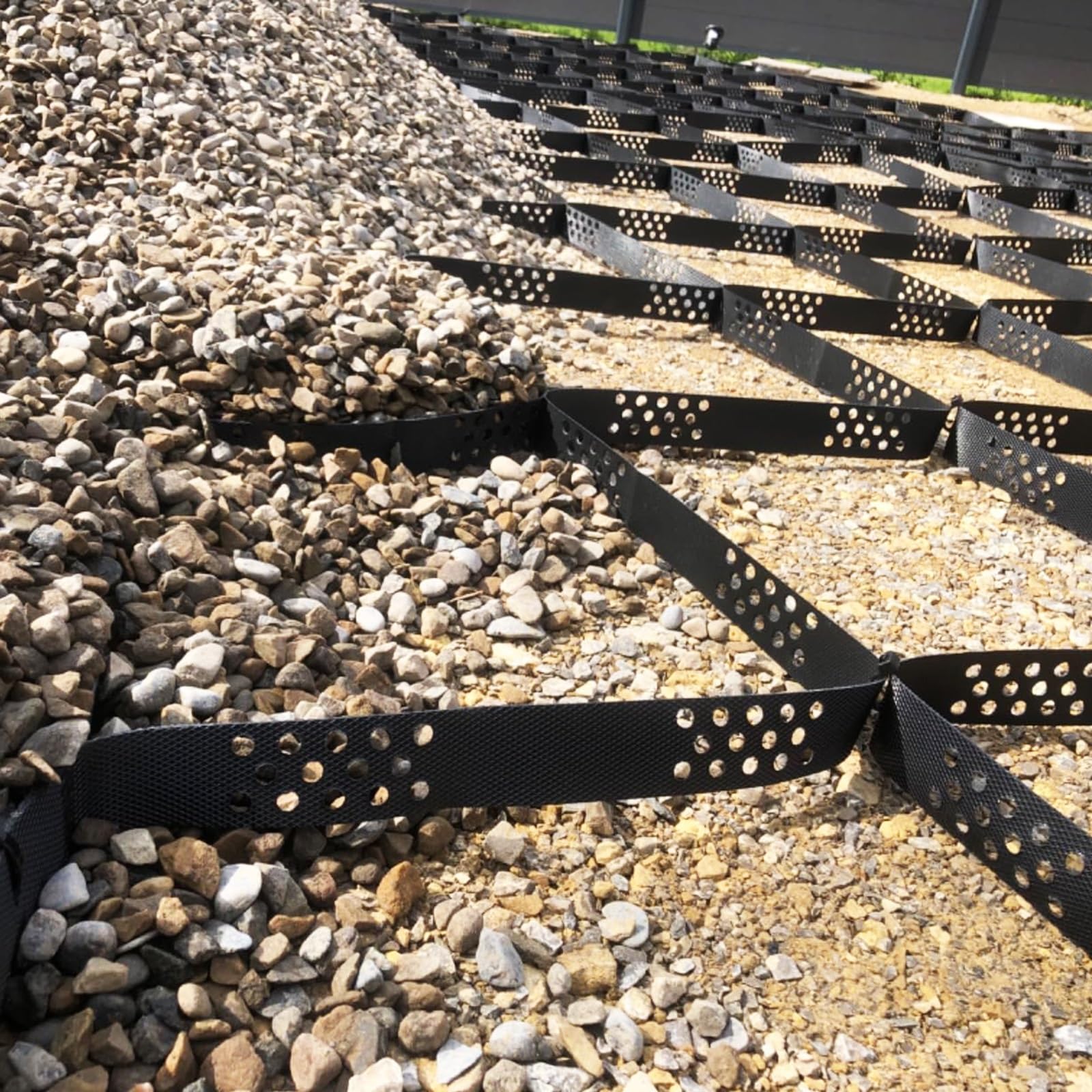Grilles de stabilisation de sol extérieur contre les ornières de voies d'accès