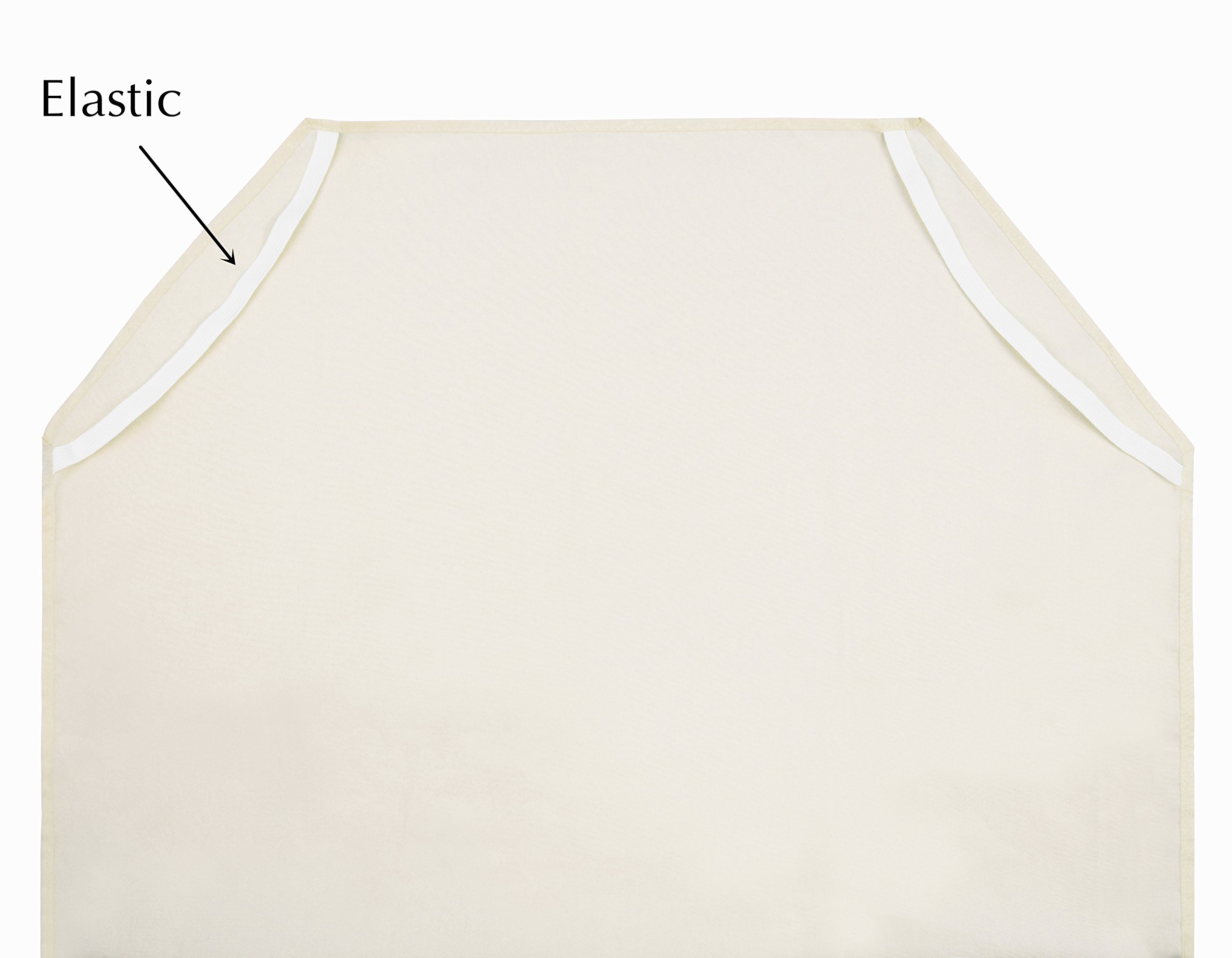 American Baby Company 10 szt. 100% naturalny perkalowy bawełniany prześcieradło 58 x 102 cm, miękkie i oddychające, kremowe do przedszkola