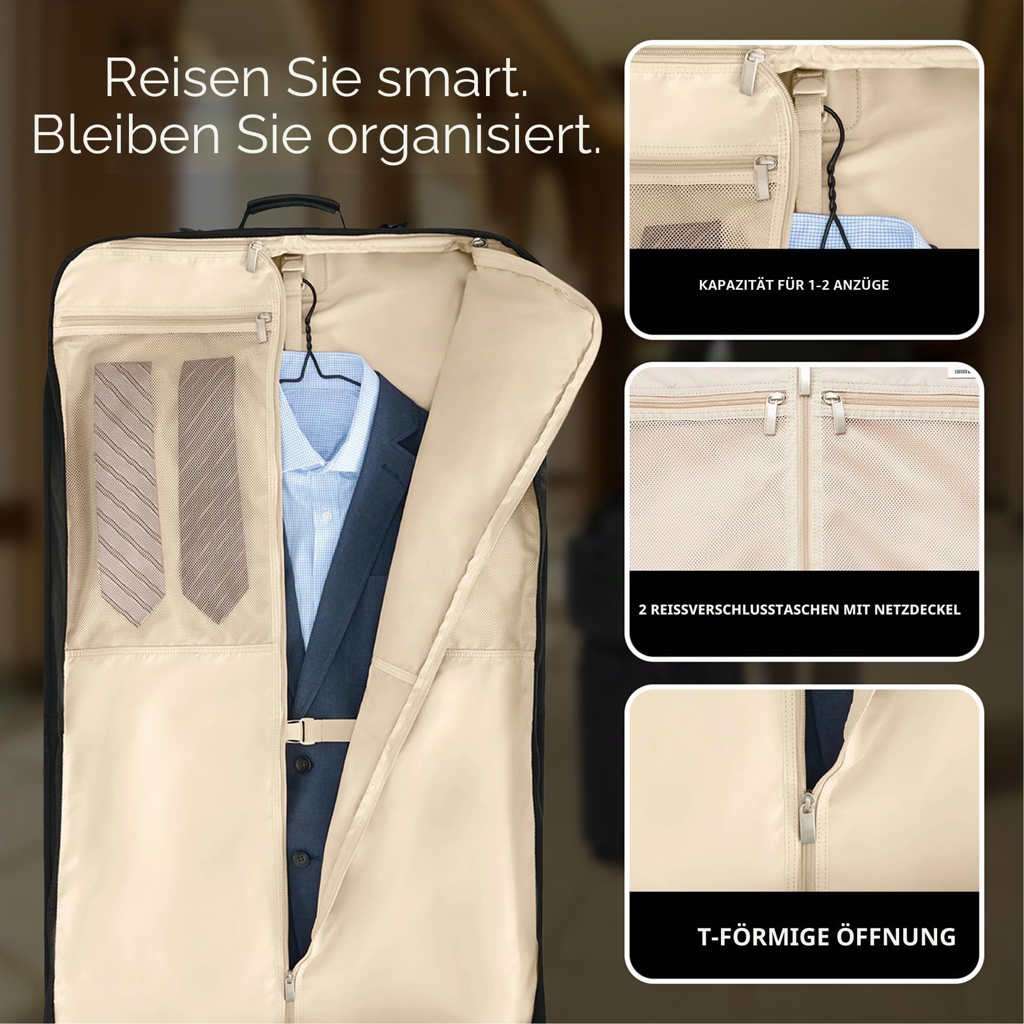 Briggs & Riley Baseline-Kleidertaschen, Schwarz, Classic Garment Bag