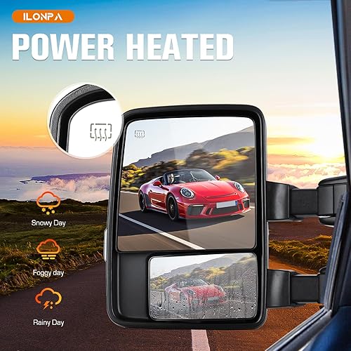 Miniatura 5 de Par de espejos retrovisores para Ford F-150 F150 F150Power Control con luz de señal