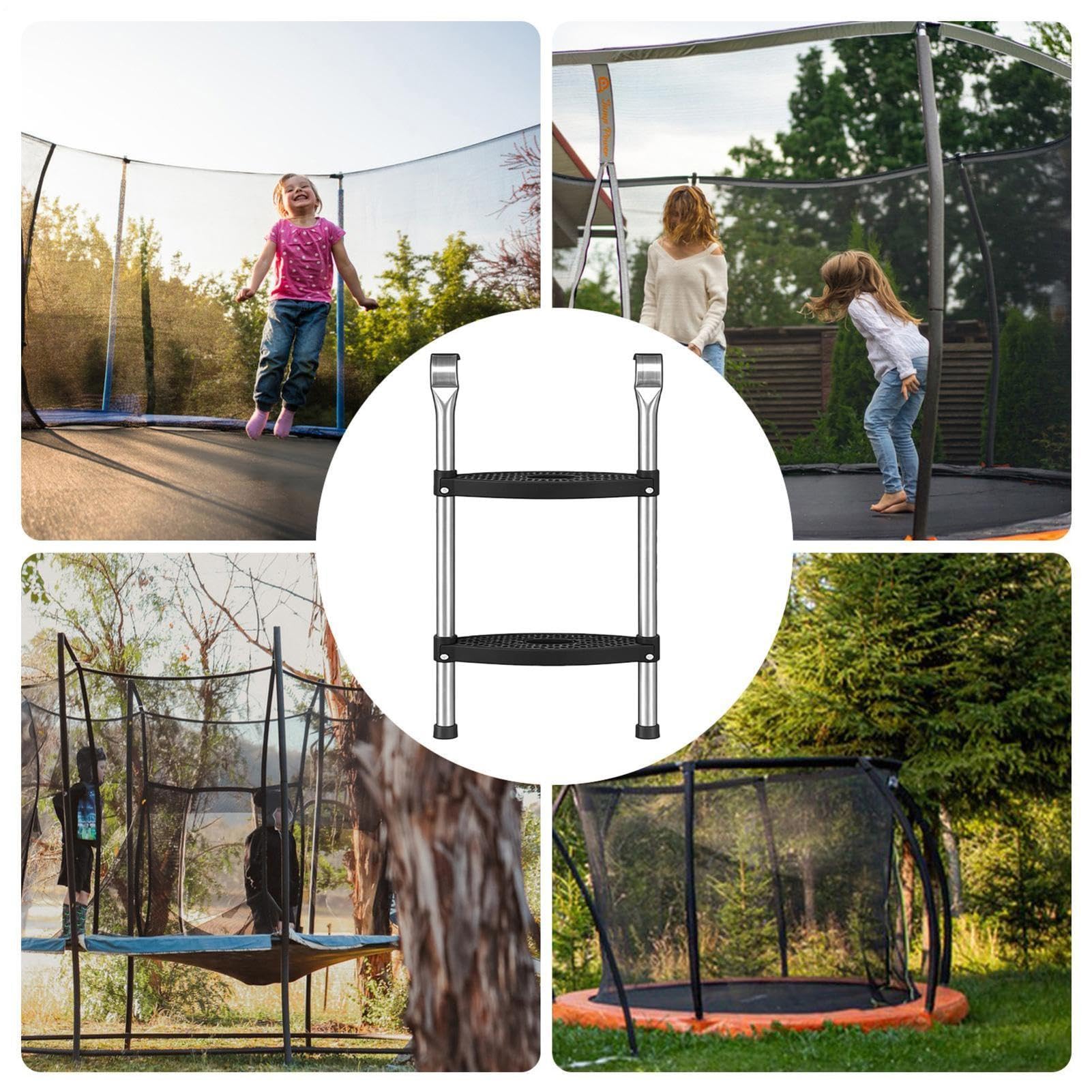 Générique Drabina do trampoliny antypoślizgowa nośność 75 kg Odporna na