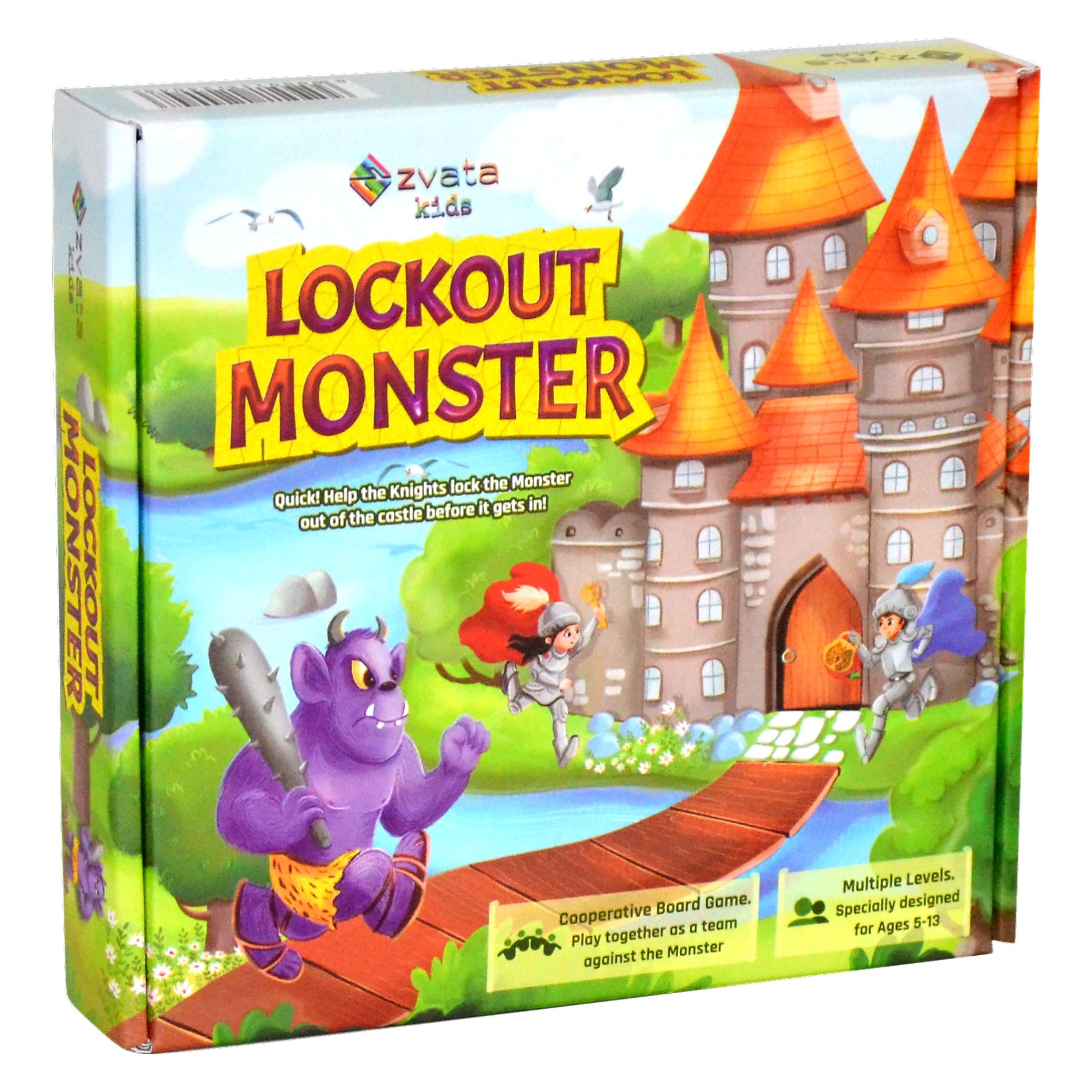 Zvata Lockout Monster - A Memory Board Game For Kids Over 4 Years (Multicolour) (B08RRZY21B) Amazon Price History, Amazon Price Tracker