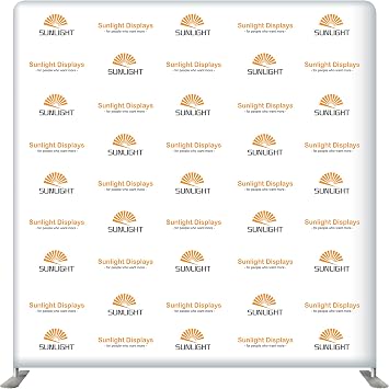 Step and Repeat Backdrop 8ft Photo Video Studio Background, Single Sided Heat Transfer Fabric Printing, Frame Excluded Swift