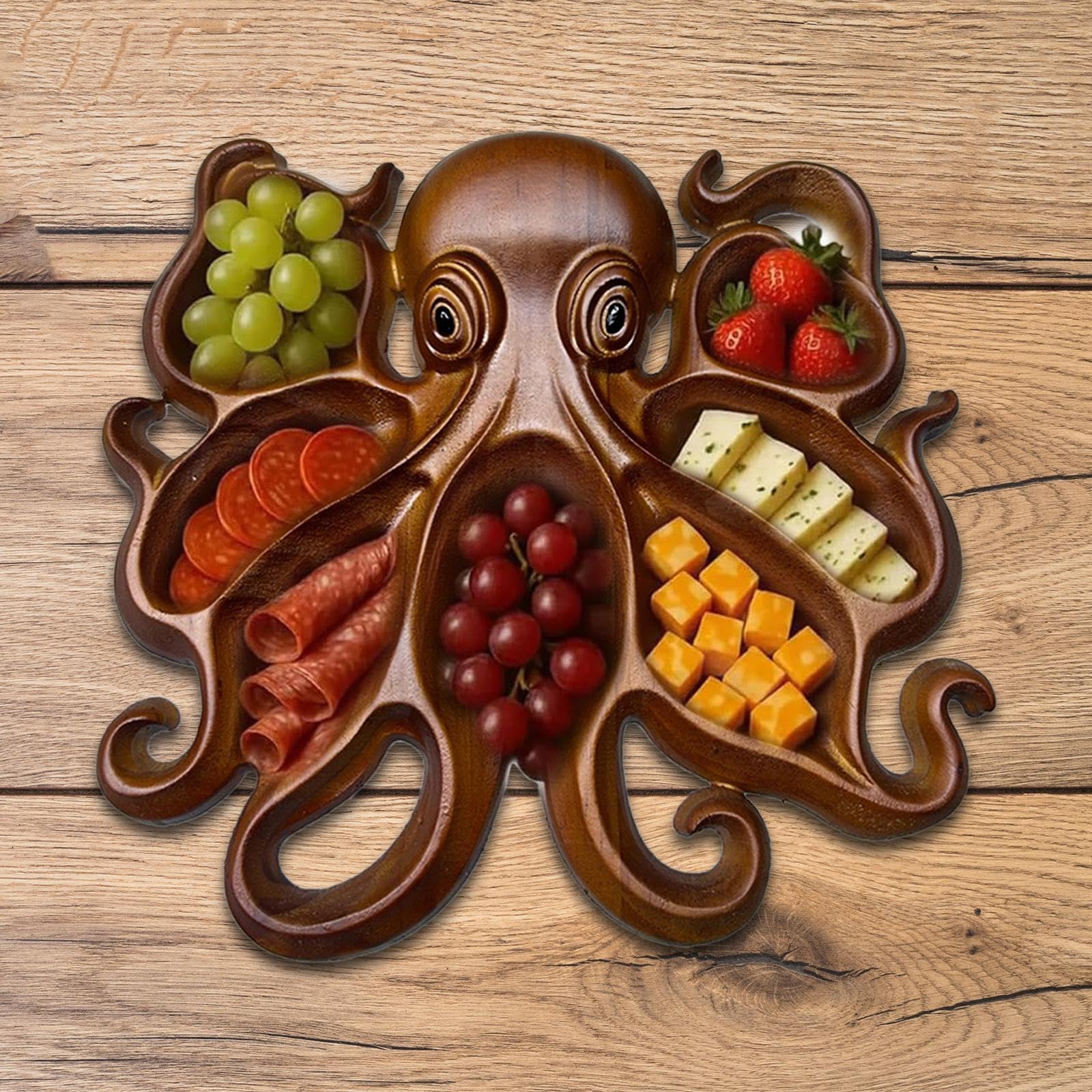 Wurstplatte, Käseplatte, Vielseitiges Vorspeisentablett, Snack Und Gemüsetablett für Süßigkeiten, 27 cm X 26 cm X 3.3