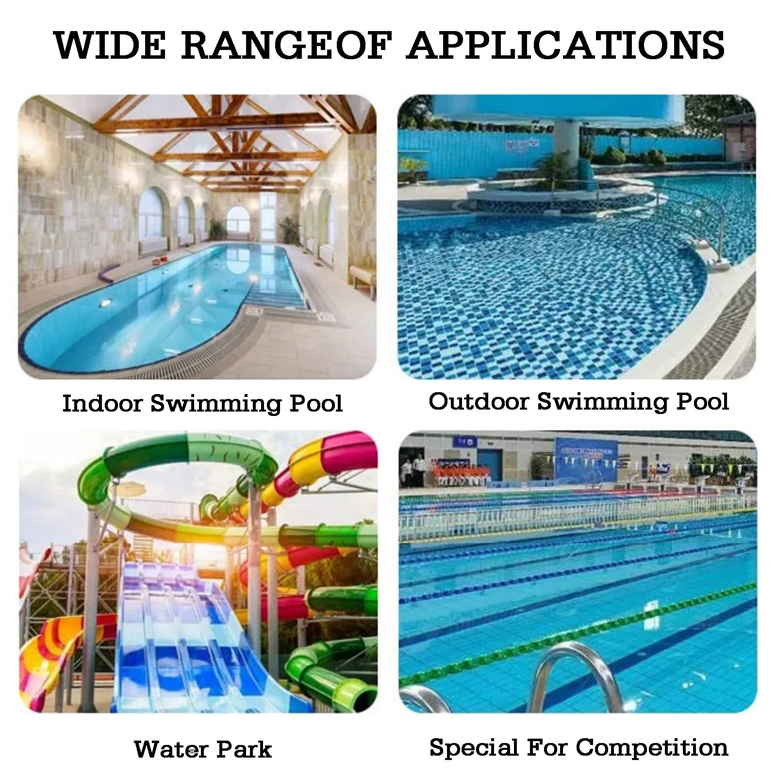 Corda di sicurezza per piscina con galleggianti, facile installazione per parchi acquatici e spiaggia