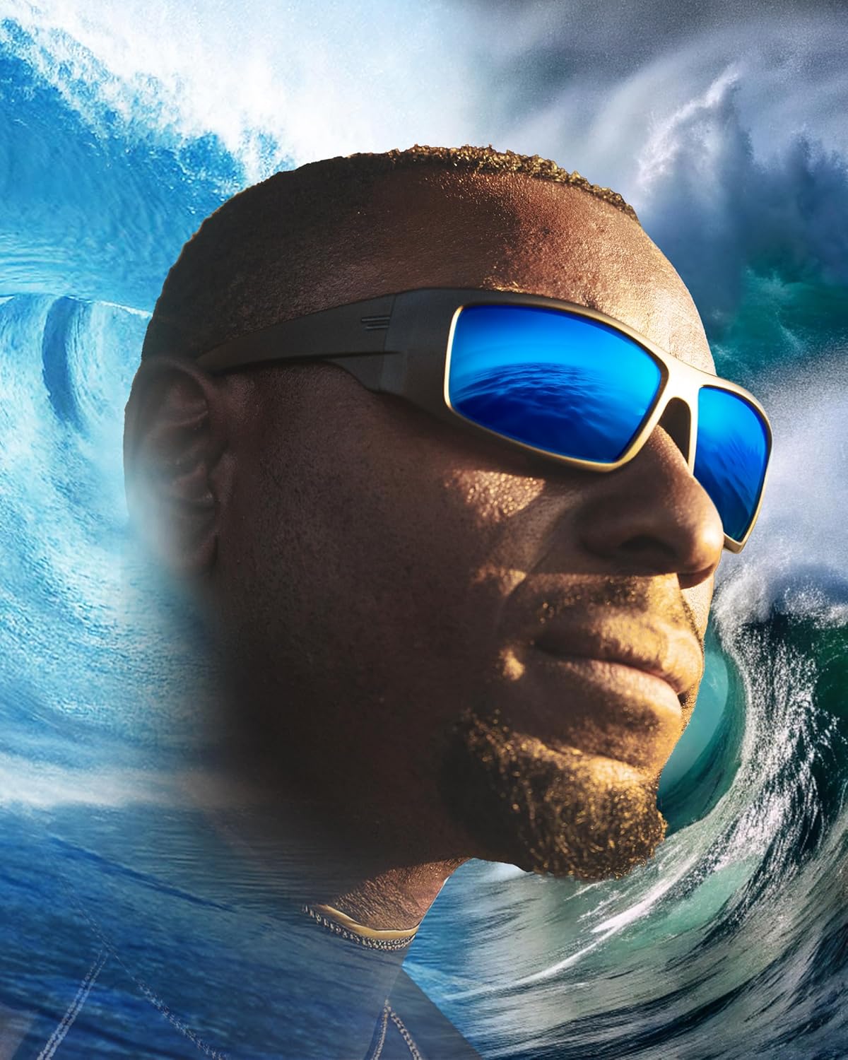 TOROE z87+ Safety Polarized Wrap Around FALCON Sunglasses Tr90 Frame, Anti Scratch Lenses - Image 2