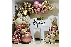 PageebO Rose Gold Balloon Arch Kit - Your Go-to for Glamorous Party Ambiance