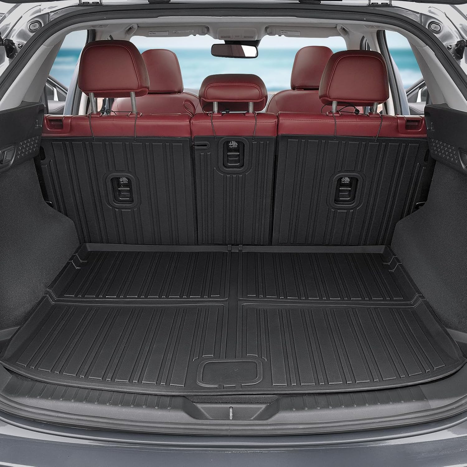 Cargo Mat for Mazda CX-5 2017-2024 2025 Accessories, Full Coverage All Weather Trunk Cargo Liner with Backrest Protectors & Storage Mats 17-25| for Mazda CX-5