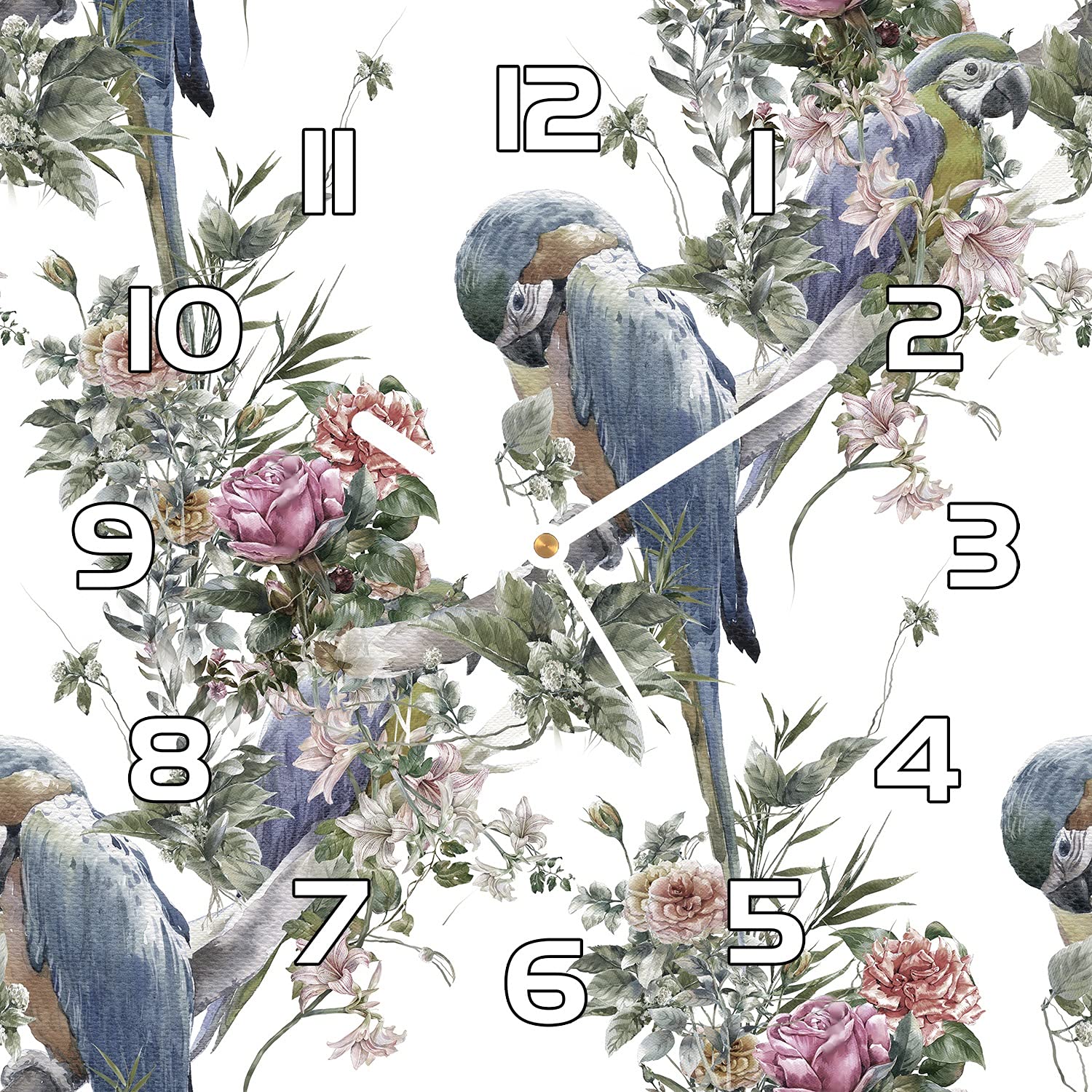 Horloge murale en verre de securite Coloray 30x30 cm finition premium