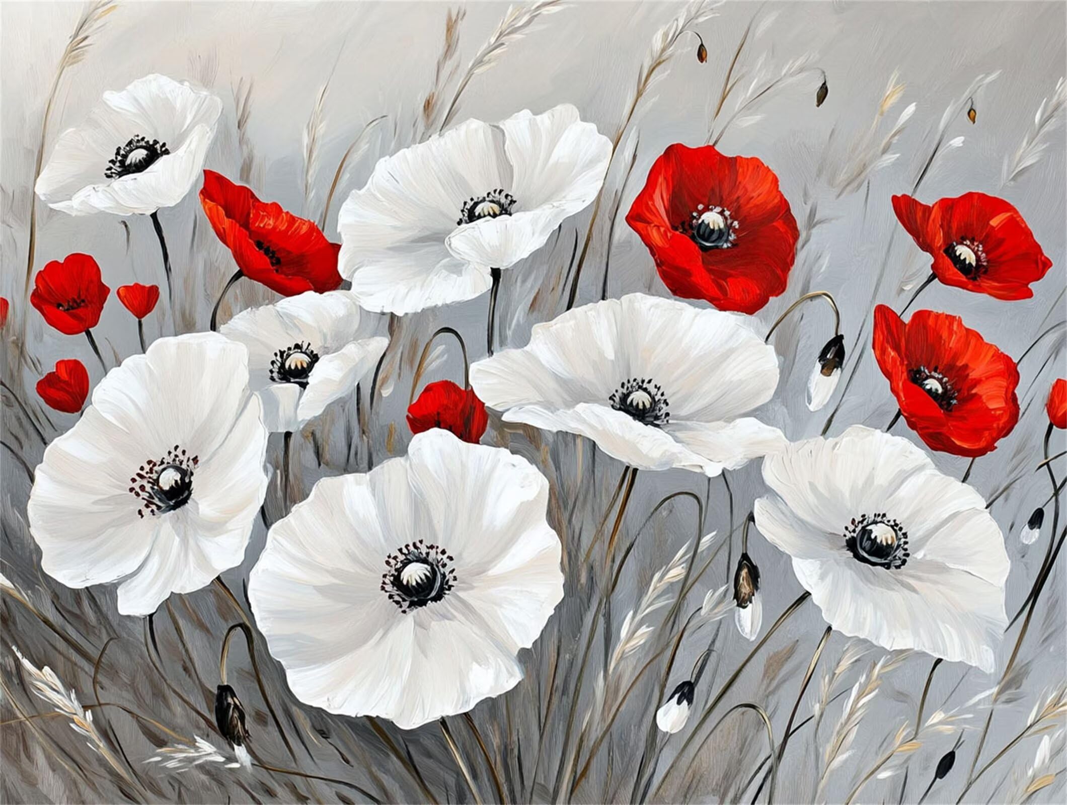 Diamond Painting Blume, 5D Diamond Painting Erwachsene 70x90cm qw1-653