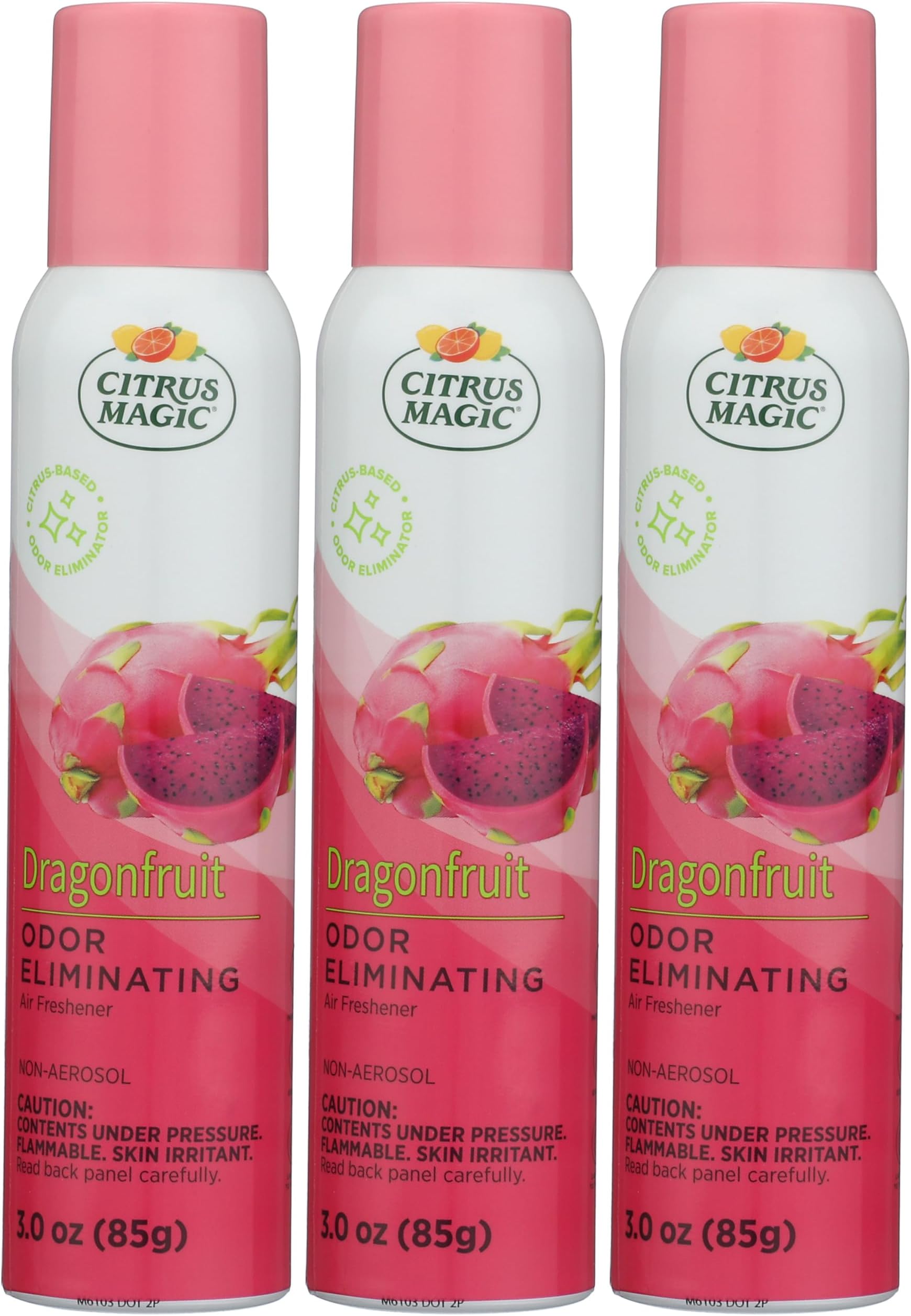 Odor Eliminating Air Freshener Spray, Dragonfruit, 3-Ounce, Pack of 3