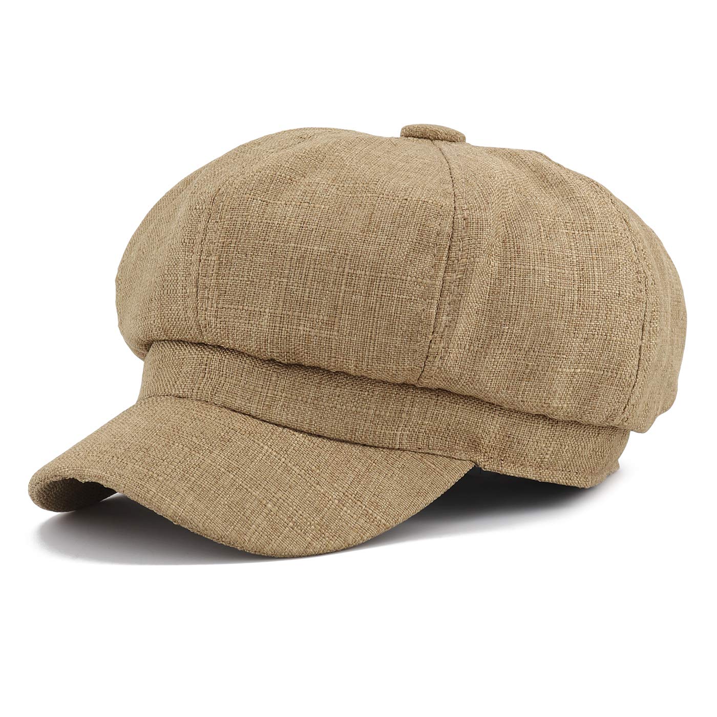 Gisdanchz Women's Khaki Newsboy Cap Baker Boy Hat Cabbie Paperboy Hat Apple Painters Cabby Newsboy Cap Fashion Hats Visor Beret