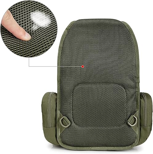 Miniatura 7 de G4Free - Mochila táctica grande para uso diario (EDC) con bandolera, mochila militar Molle, mochila de hombro con una sola correa para hombres  EDC,