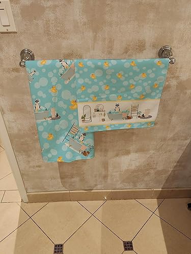 Miniatura 7 de Caroline's Treasures WDK5684BTLG - Toalla de baño, tamaño grande, color negro siberiano Husky