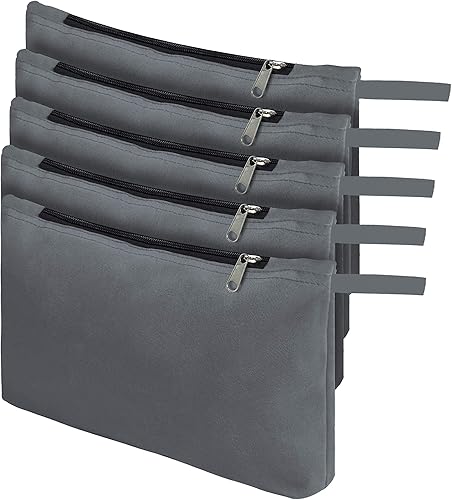 Miniatura 7 de Bolsa de herramientas de 12 onzas, impermeable, paquete de 6 unidades, bolsa de herramientas multiusos resistente con cremallera resistente, bolsa