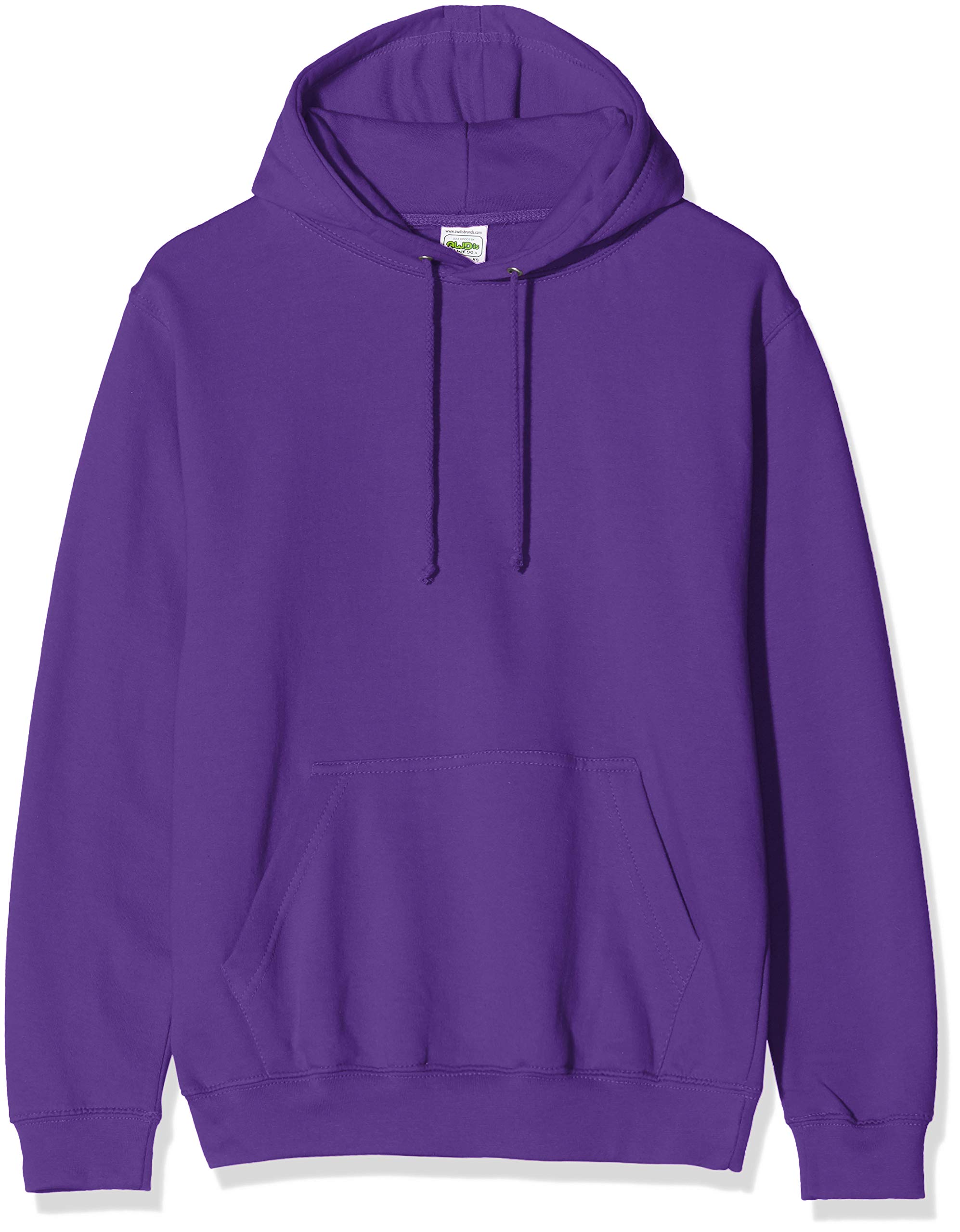 AWDis Men's College Hoodie, Purple, XX-Large