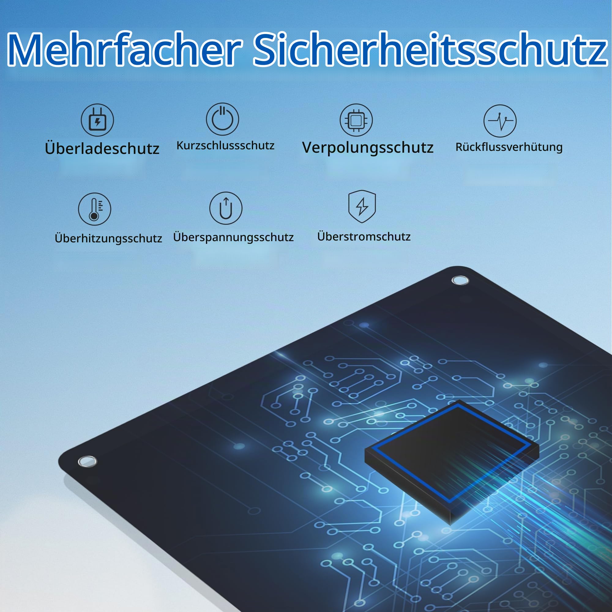Nicesolar 20W 12V Solarpanel Auto-Batterie Erhaltungsladegerät & Maintainer mit Zigarettenanzünder-Stecker & Krokodilklemme & Batteriekabel für Auto Automobil Motorrad Boot Marine