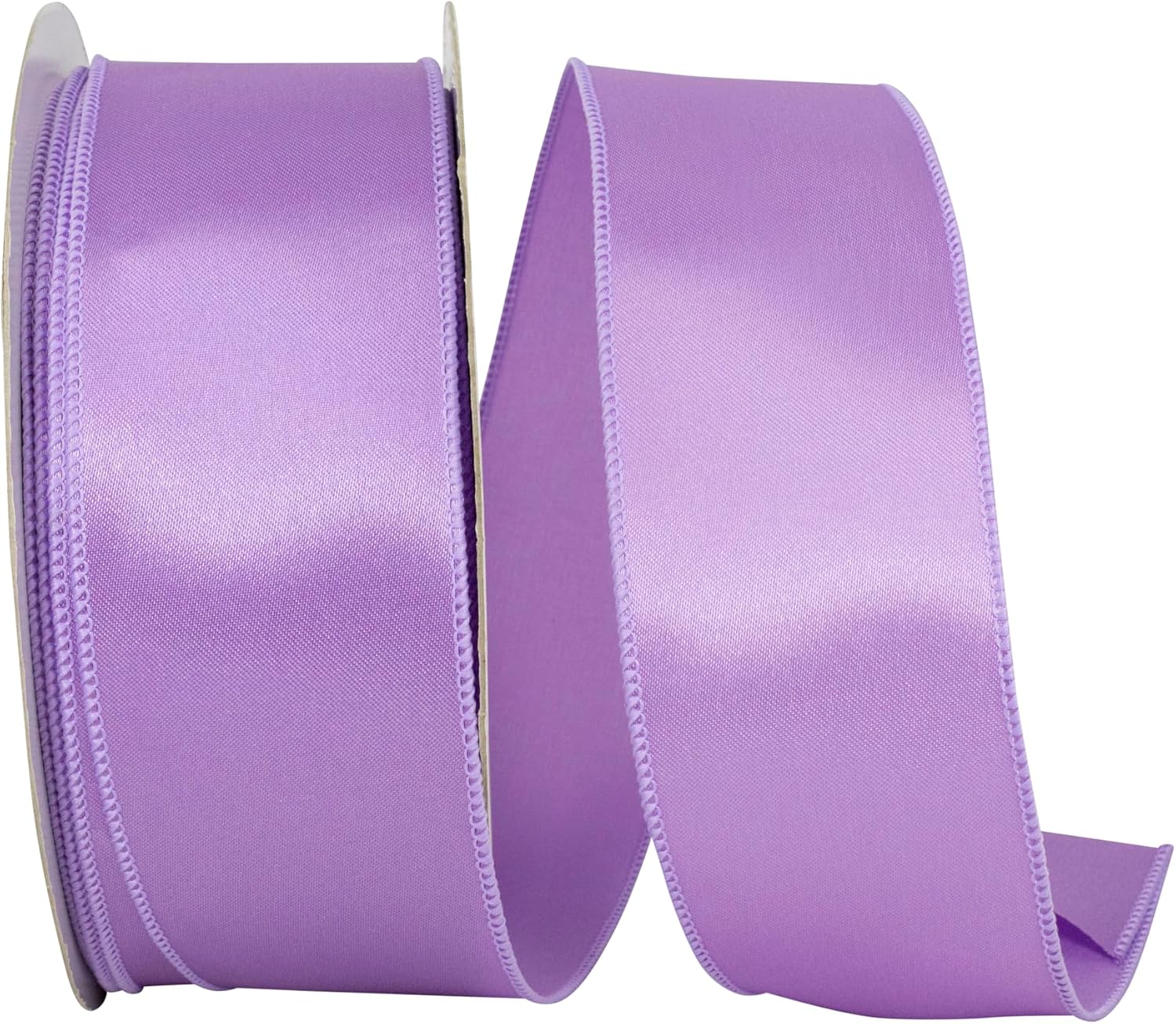 Reliant Ribbon 92575W-120-40K Satin Value Wired Edge Ribbon, 2-1/2 Inch X 50 Yards, Lavender