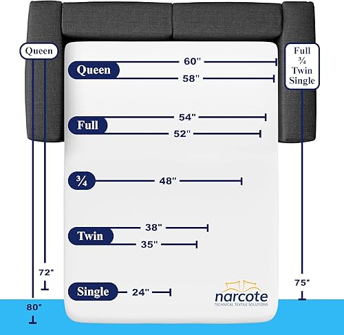 Miniatura 2 de Allersoft Funda de colchón para sofá cama Queen con cierre de seguridad. Crea un sello natural en todos los lados de su colchón de sofá extraíble
