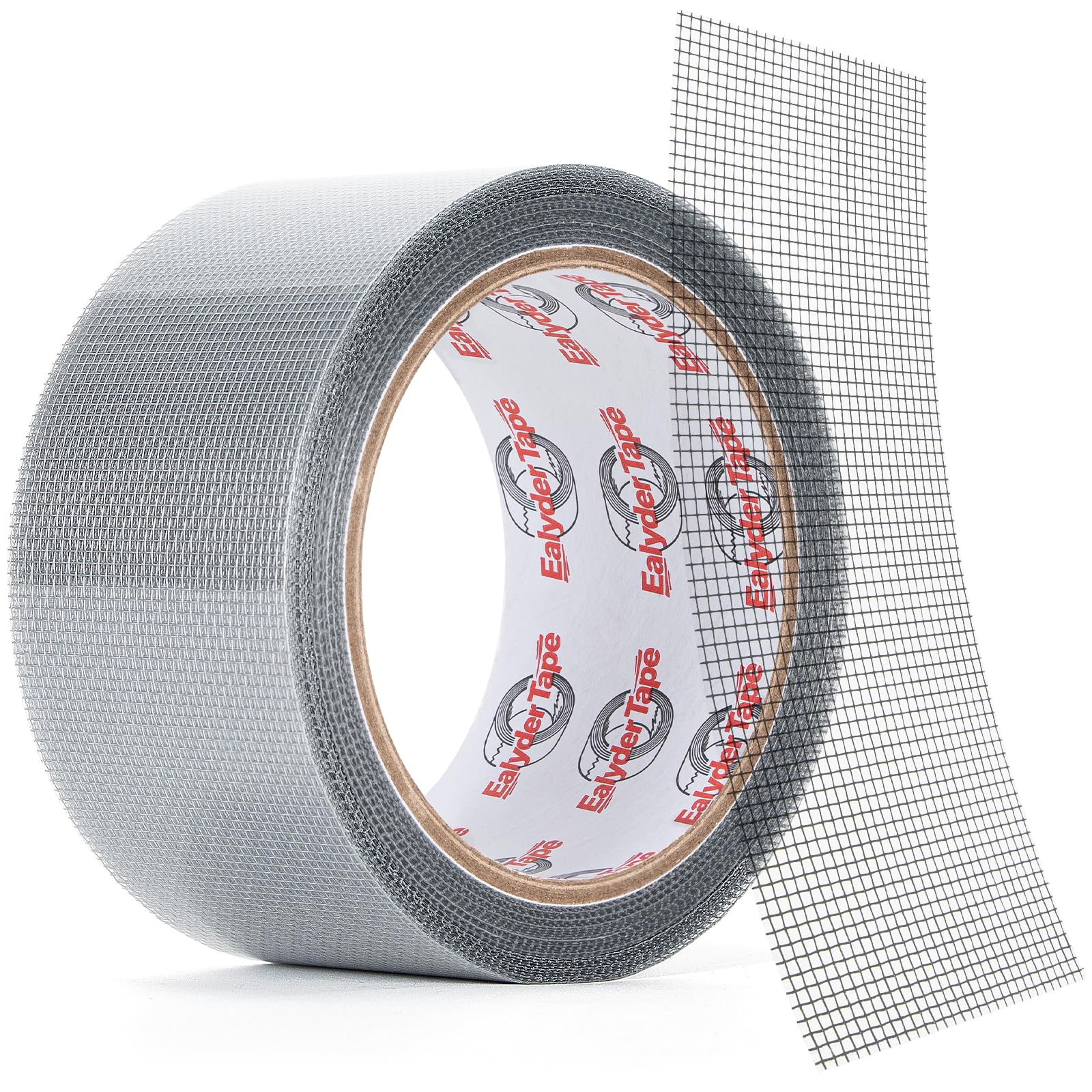 Window Screen Repair Tape 50mm x 9m Grey Fiberglass Mesh Strong Adhesive