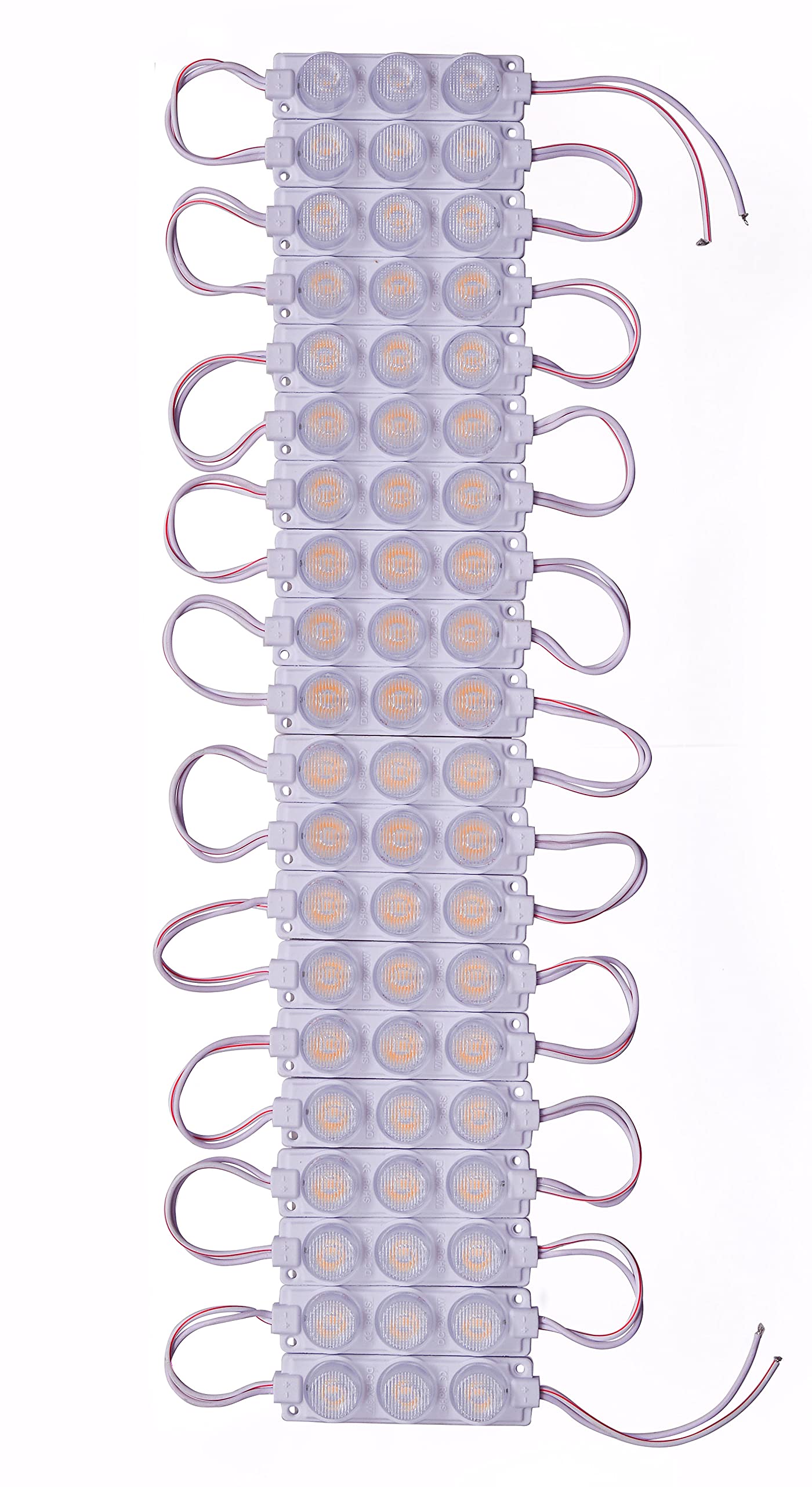 LED Strip Lights - Pack of 20, Waterproof -16 LED Strip Lights - Pack of 20, Waterproof -16