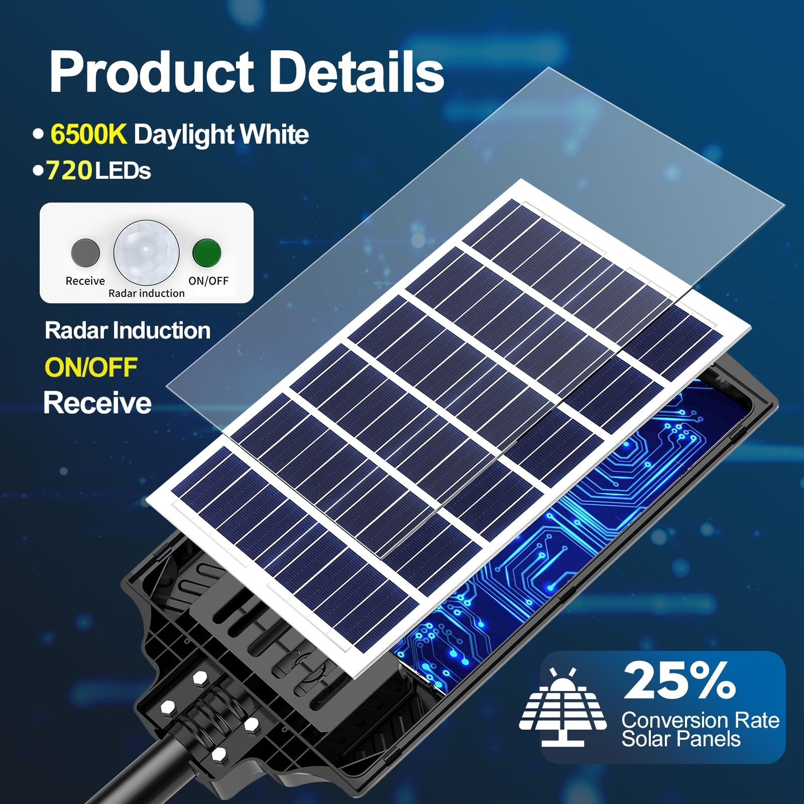 papasbox 2 Stück 600W LED Solar Straßenlaterne Außen mit Fernbedienung | Solarbetriebene 6500K Straßenlampe Wandleuchte mit Bewegungsmelder | Wegeleuchte im Freien Straßenleuchte