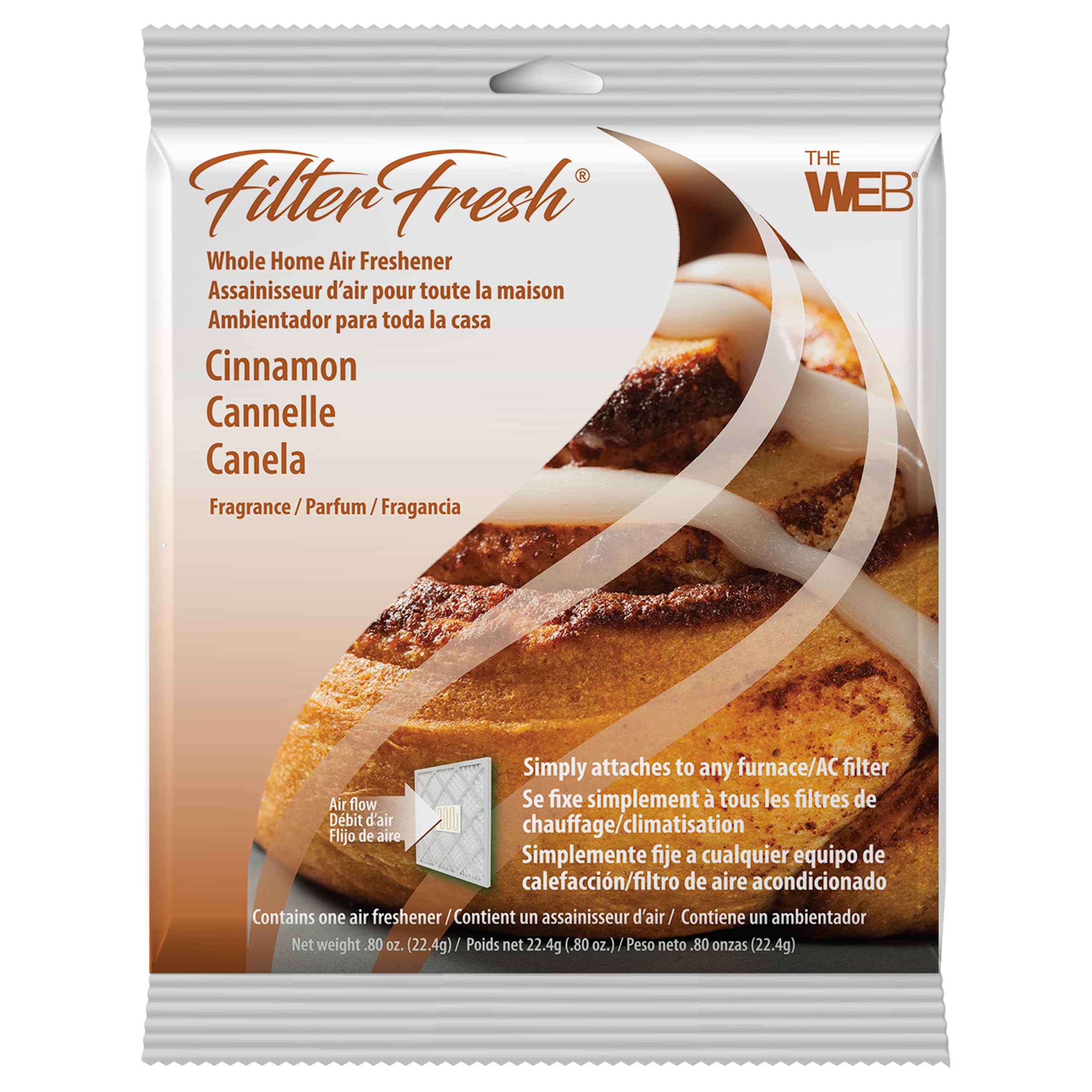 WEB FilterFresh Whole Home Cinnamon Air Freshener 0.8 Ounce (Pack of 1)