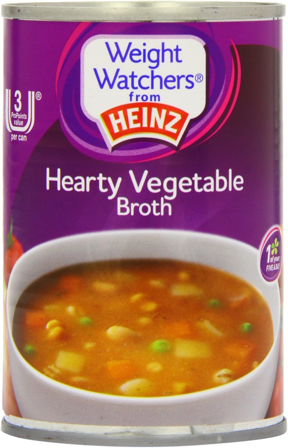 Heinz Weight Watchers Hearty Vegetable Broth Soup, 295 g (Pack of 12