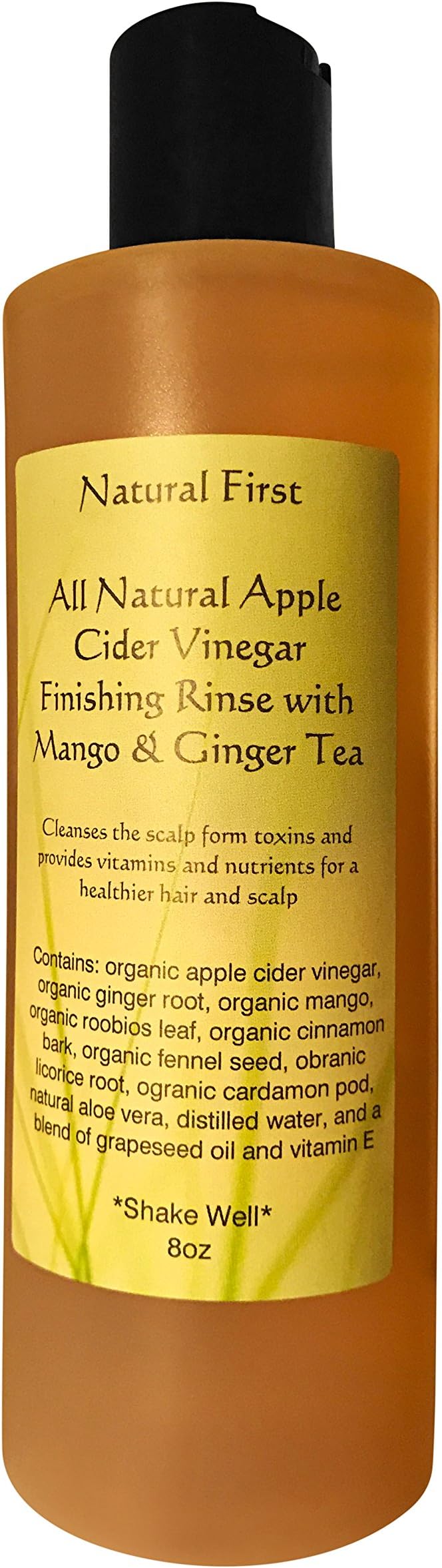 Natural First Organic Apple Cider Vinegar Finishing and Conditioning Rinse w/Mango and Ginger
