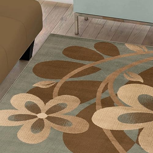 Miniatura 4 de BNM - Alfombra de área grande para interiores con respaldo de yute, ideal para entrada, sala de estar, cocina, dormitorio, pasillo, perfecta para