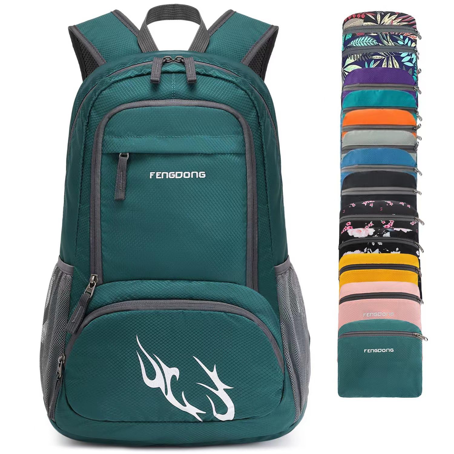 FENGDONG35L Lightweight Foldable Waterproof Packable Travel Small Hiking Backpack Daypack for men women