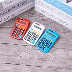 18 Pack Pocket Size Basic Calculator Student Function Solar Battery Dual Power Mini Calculator for Student Kids School Home Office Desktop Accounting Tools,9 Colors