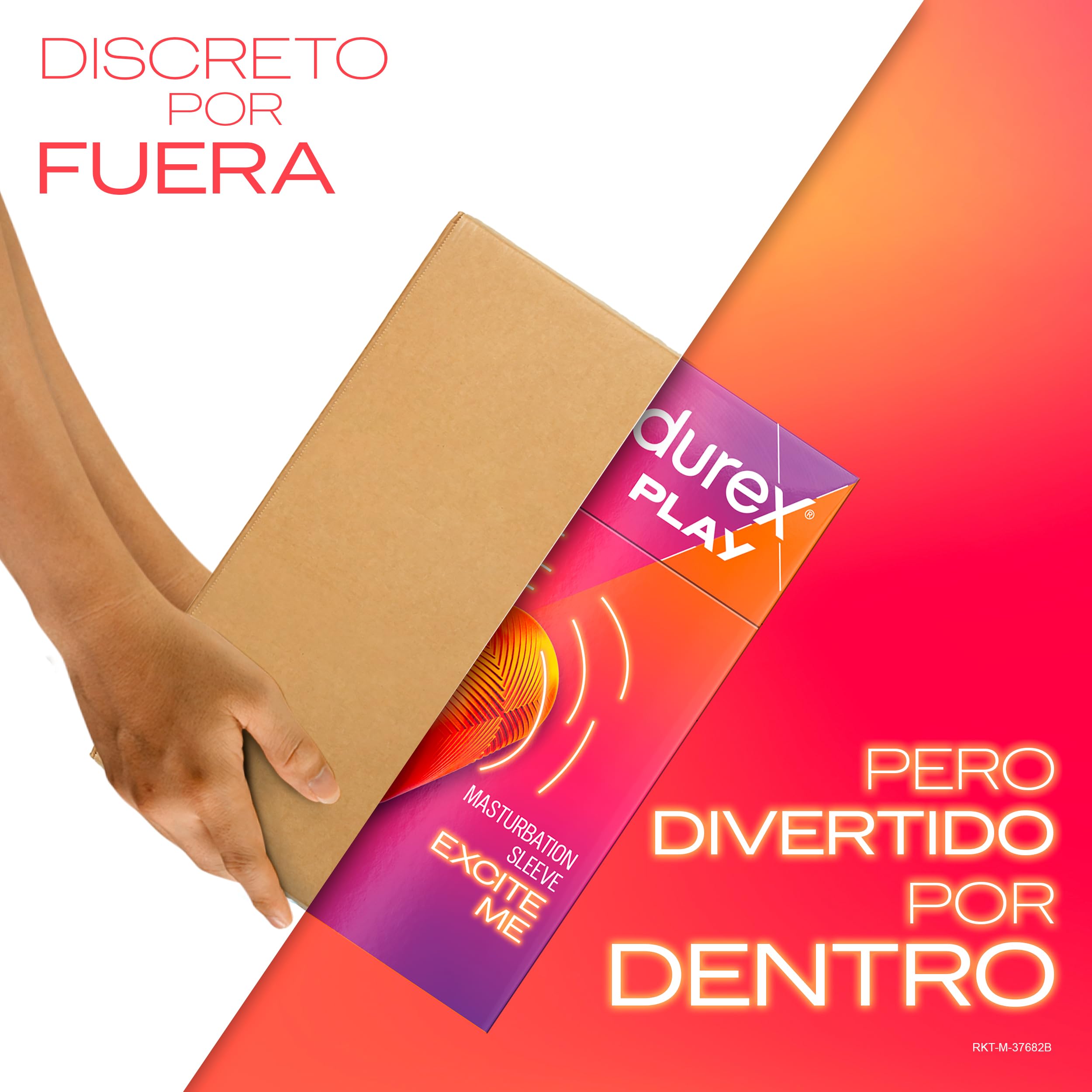 Durex Masturbador SLIDE & RIDE, elástico, suave flexible y texturizado con estrías, fácil de limpiar y reutilizable
