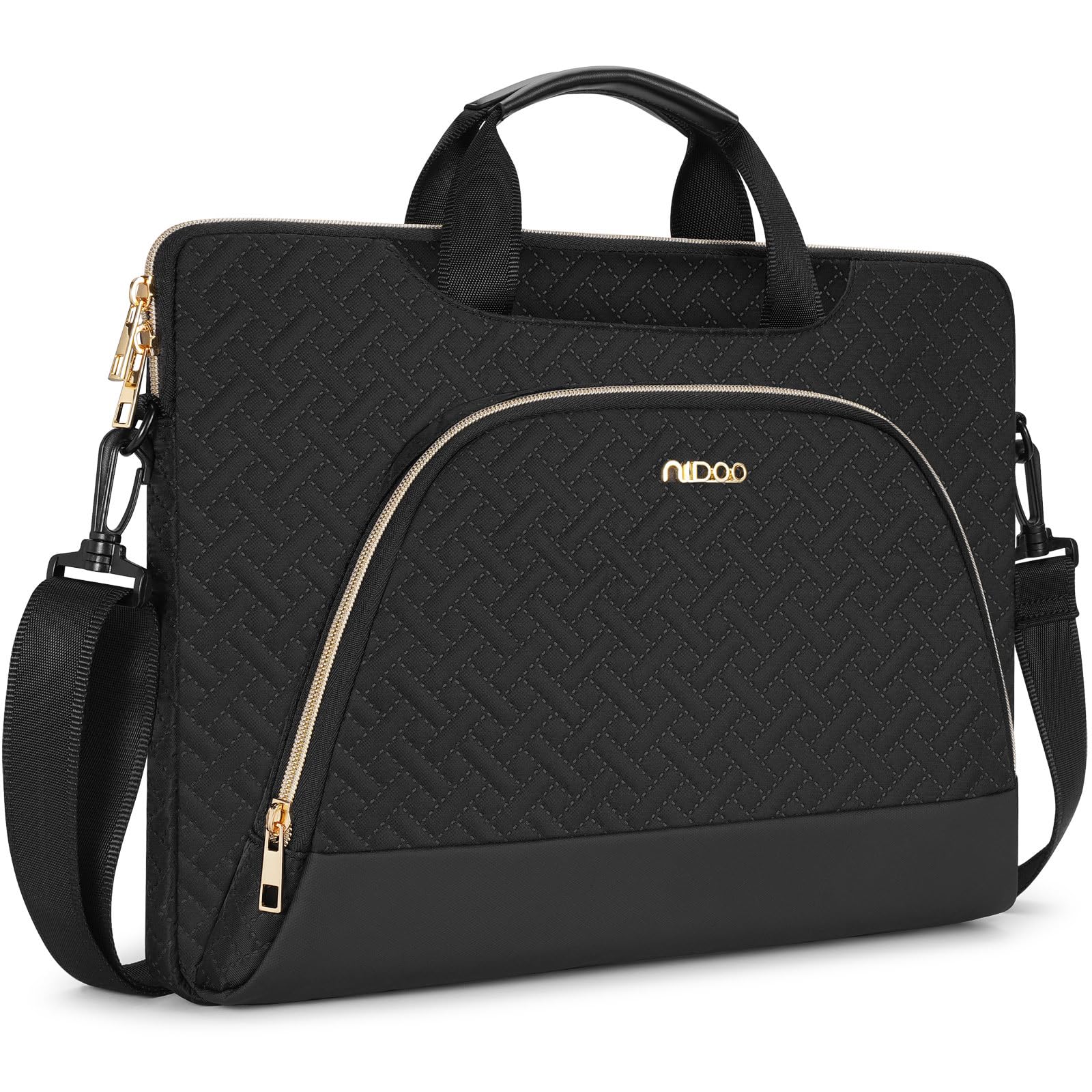 NIDOO 17,3 Pouces Sac à Bandoulière Sacoche Ordinateur Portable Sac à Main Mallette pour 17.3" ThinkPad P17 / IdeaPad 3 / Legion 5 5i / ENVY Laptop 17 / ZBook Fury 17.3 G8/ ZenBook Pro 17/ ProBook 470