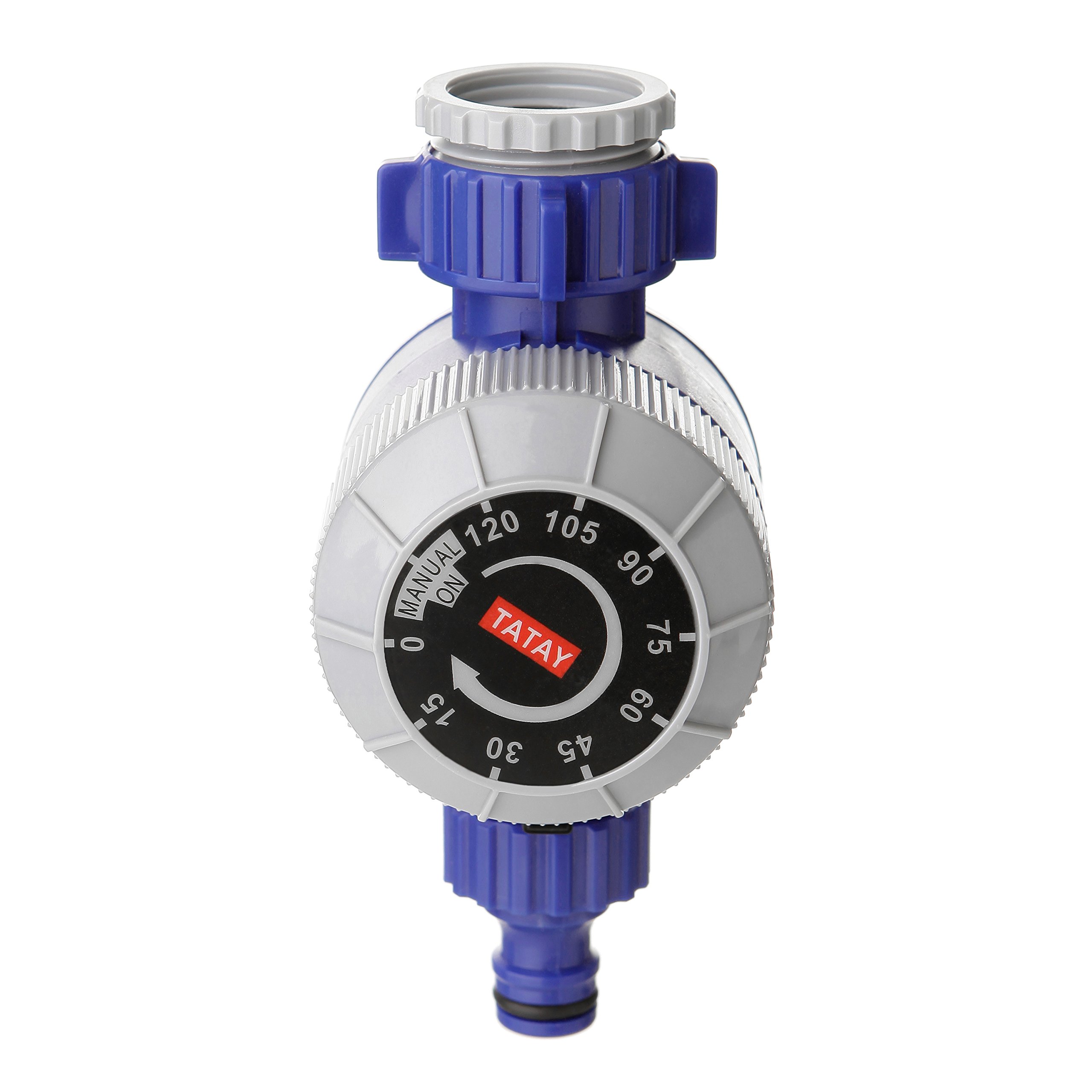 TATAY Manual water timer, with tap connector, and 1-120 minute programming, Blue, 7.5x8.5x14.5 cm - Image 2