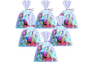 Holographic Cellophane Treat Bags for a Magical Touch