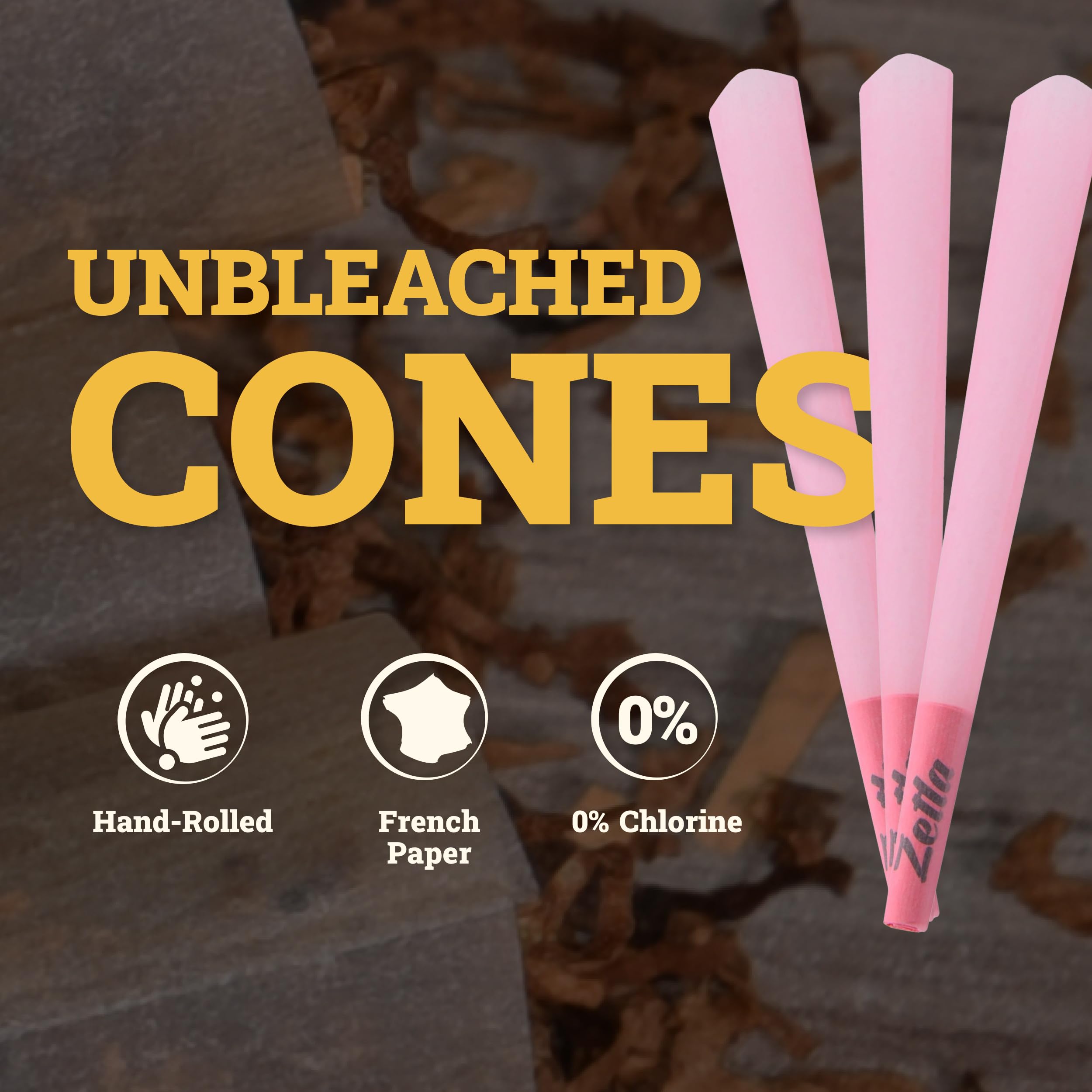 Zetla 32 - Cones Pink King Size - wstępnie skręcone rurki - stożkowe tuby z filtrem (109 x 26 mm) - Joint Cones King Size - wstępnie skręcone papierowe