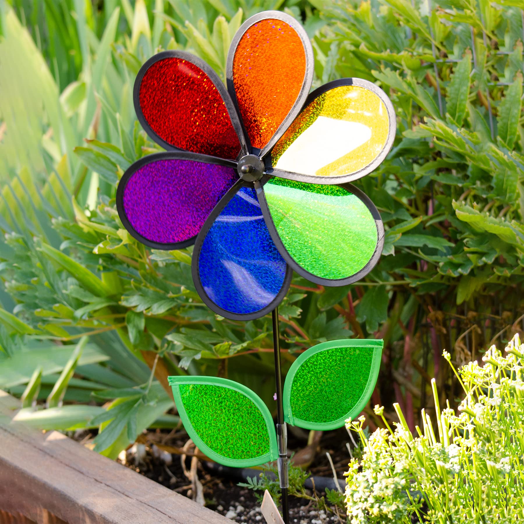 Amazon.com: In the Breeze 12-Inch, Rainbow Sparkle Mylar Flower