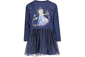 Toddler & Big Kid Girls' Frozen Princess Sweatshirt Dress