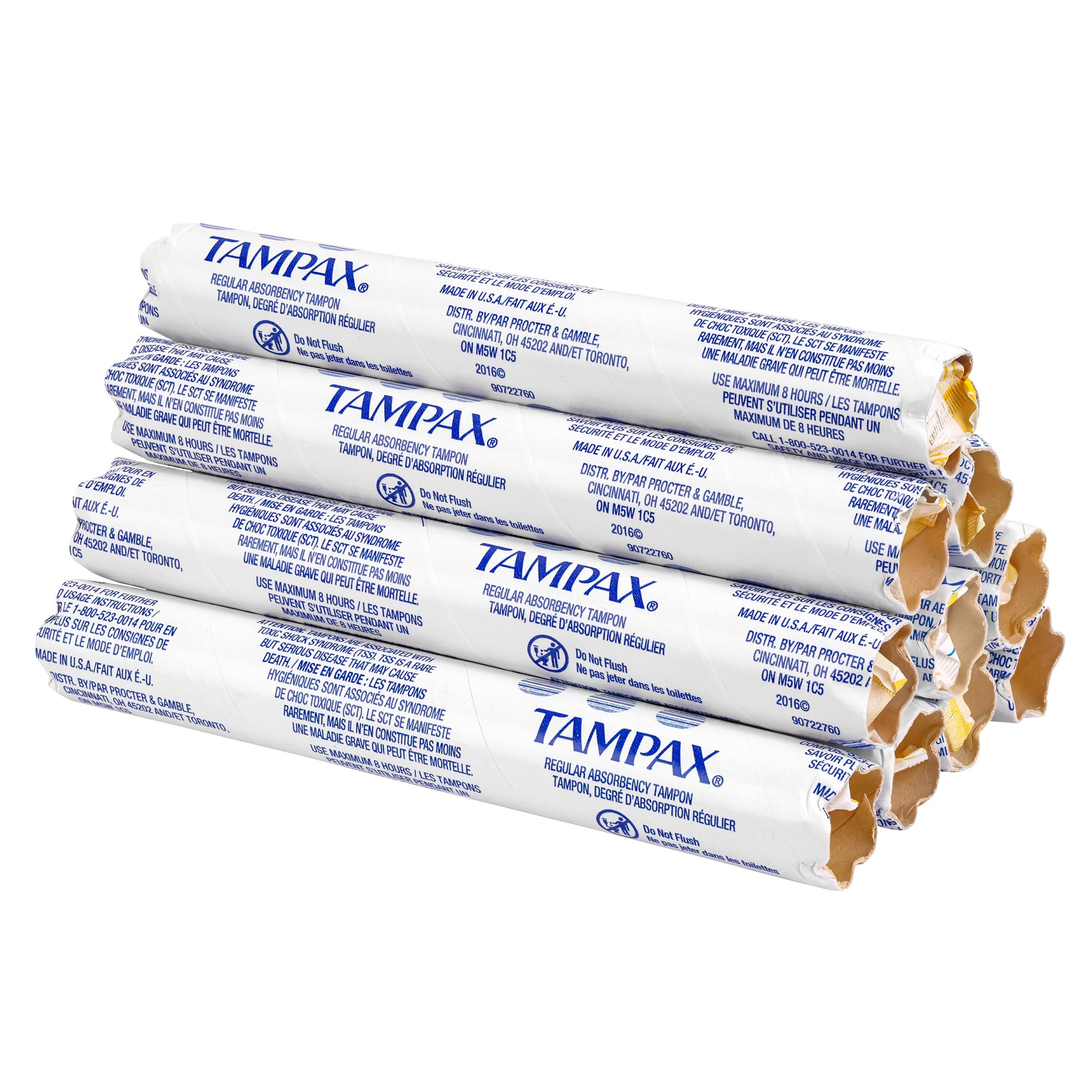 Tampax Tampons for Vending Dispenser in Vending Tubes, Hospeco T500,(Case of 500), 7 Count, White