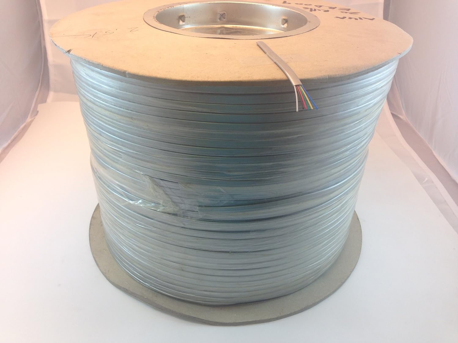 CES 6 Conductor 26AWG (2500FT ROLL) Flat Non-Insulated JACKETED Stranded 100% Cooper Wire,