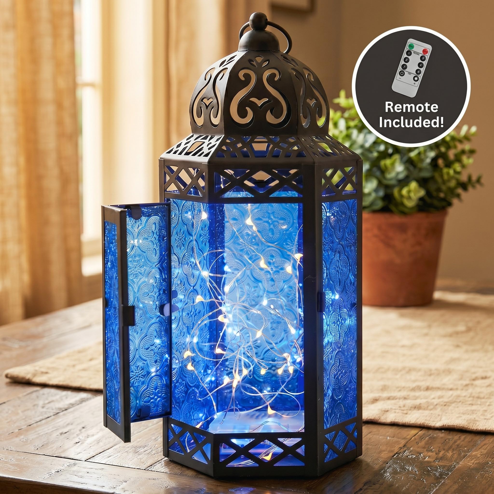Amazon.com: Vela Lanterns Decorative Indoor Moroccan Candle Holder