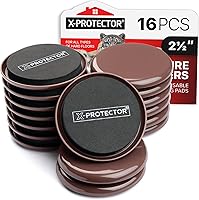 Vista 16 de X-Protector Deslizadores de Muebles para Alfombras y Juego de Herramientas Elevadoras de Muebles - 4 PIEZAS Deslizadores de 3 1/2" para Muebles